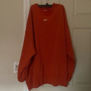 Nike plain orange sweatshirt